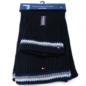 Tommy Hilfiger Winter hat and scarf combo, One size, Men's